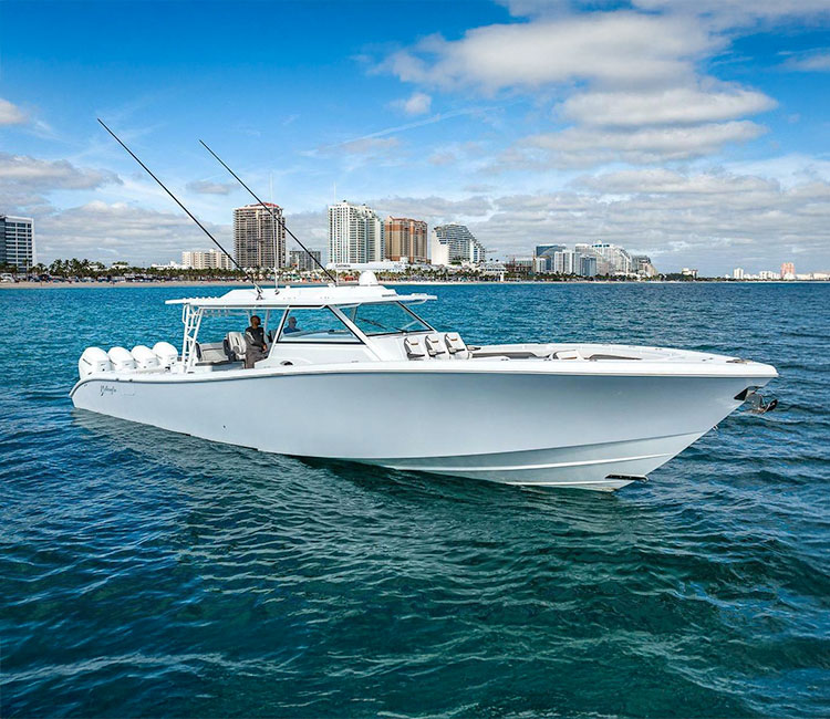 Marine Kings of Miami provides boat maintenance services out on the water in Miami, Florida.