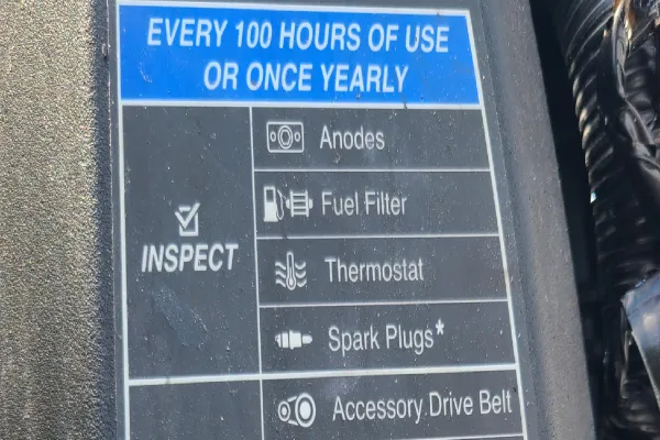  Engine control panel details support marine electrical troubleshooting at Marine Kings of Miami.