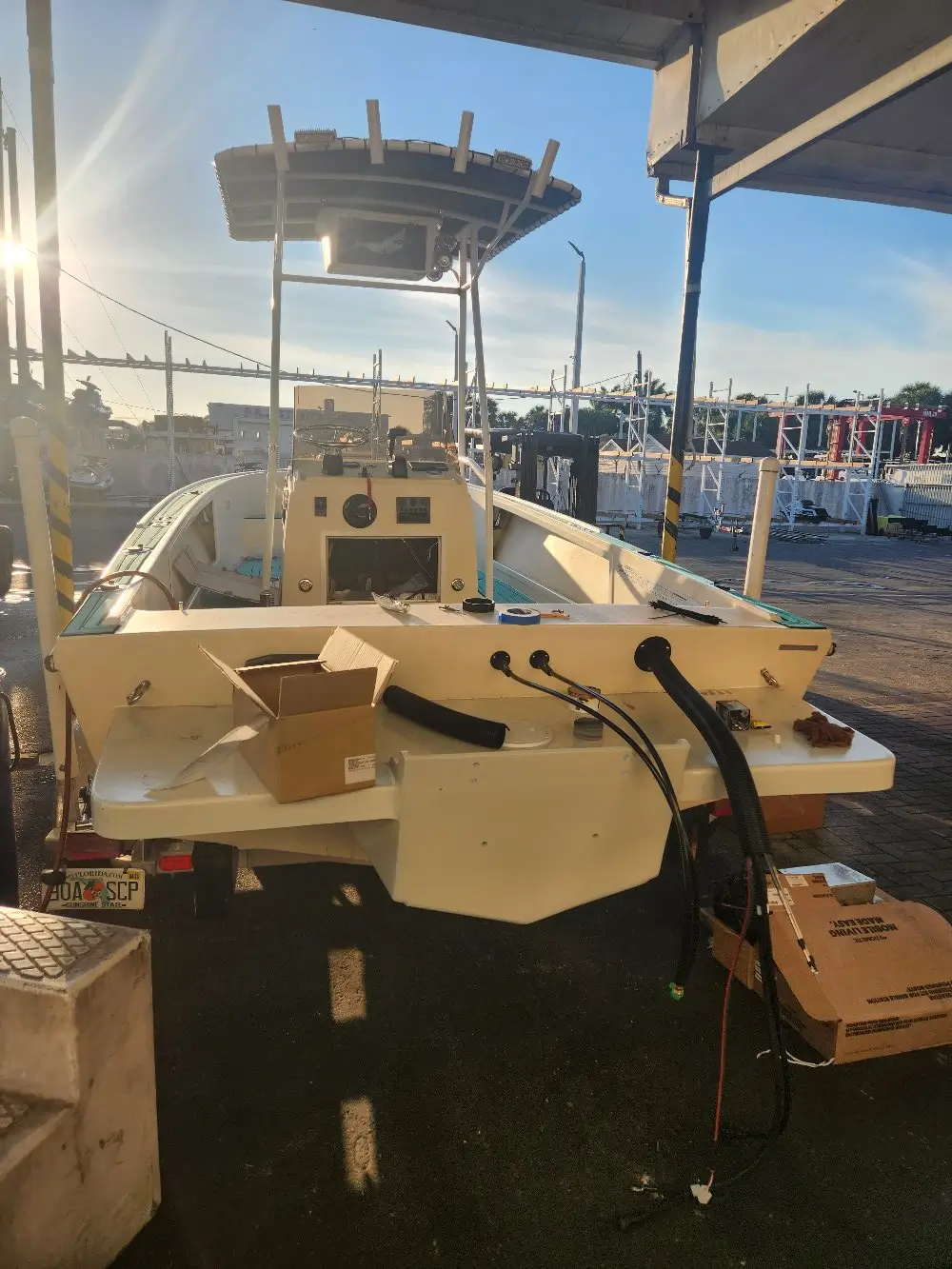  Docked vessels are serviced by Marine Kings of Miami with boat maintenance services.