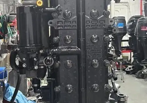 Equipment on a table is used by Marine Kings of Miami for marine electrical troubleshooting in Miami, Florida.