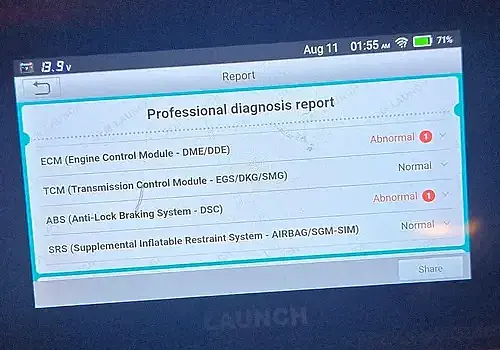 A phone showing an email is reviewed by Marine Kings of Miami during marine electrical troubleshooting in Miami, Florida.