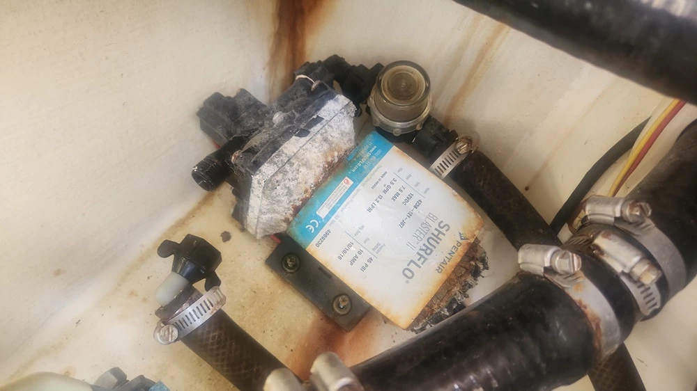 A water heater unit is handled by Marine Kings of Miami with water heater repair and installation in Miami, Florida.