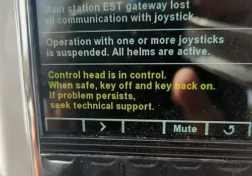 A dashboard screen displaying information is checked by Marine Kings of Miami with marine electrical troubleshooting in Miami, Florida.