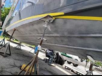  Crew activity on a vessel reflects boat repair Miami performed by Marine Kings of Miami in Miami, Florida.