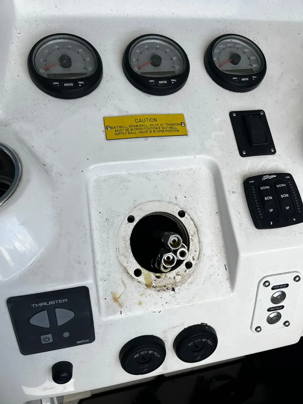  A sewing machine control panel reflects precision work similar to marine electrical troubleshooting by Marine Kings of Miami.