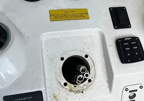  A sewing machine control panel reflects precision work similar to marine electrical troubleshooting by Marine Kings of Miami.