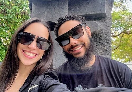 Alexander and Nicolle represent boat repair Miami for Marine Kings of Miami in a posed photo.