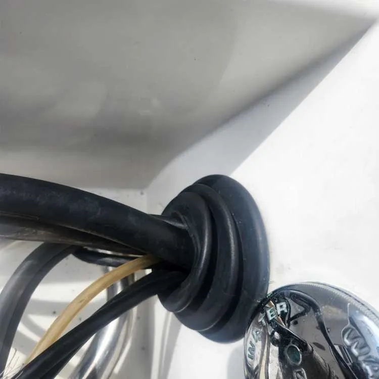 An electrical outlet is installed by Marine Kings of Miami with marine electrical troubleshooting.