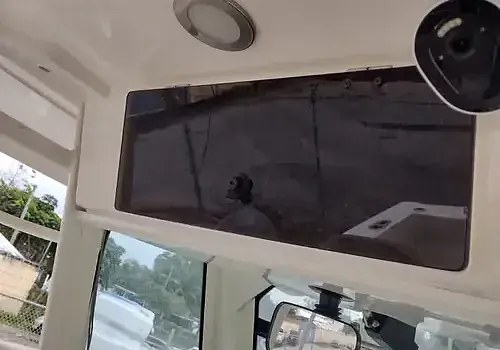  A bus with a driver reflects control systems similar to those handled by Marine Kings of Miami.