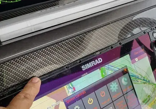 Screen installation work is completed by Marine Kings of Miami with marine electrical troubleshooting in Miami, Florida.