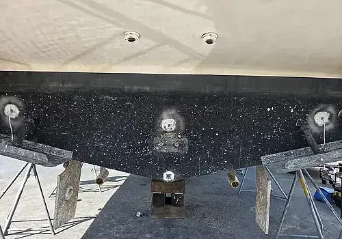 Side lighting on a boat is installed by Marine Kings of Miami with marine electrical troubleshooting.