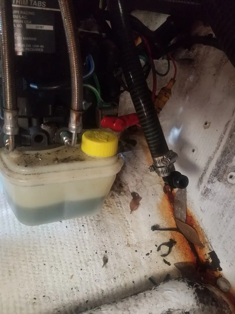  A floor machine is used by Marine Kings of Miami for boat maintenance services in Miami, Florida.