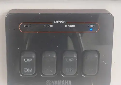 A control panel is inspected by Marine Kings of Miami using marine electrical troubleshooting.