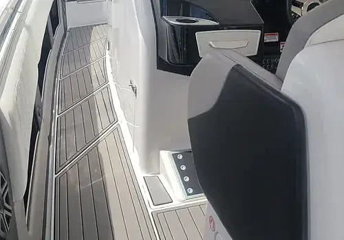  An open cockpit is serviced by Marine Kings of Miami using marine electrical troubleshooting.